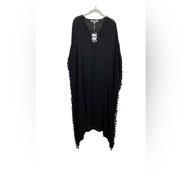 Rachel Zoe Walter Baker Acapulco Black Caftan - Picture 1 of 4